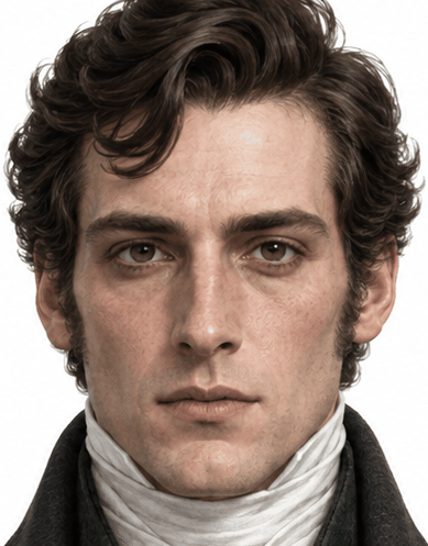 Mr. Darcy, portrait bust (semi-realistic painterly)