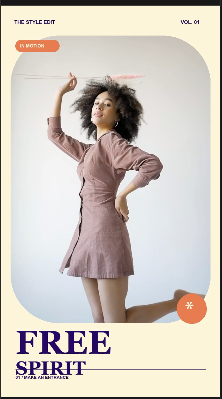 American vintage fashion edit frame 1